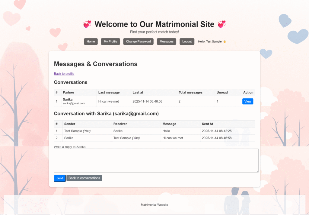 Matrimonial-Portal-PHP-User-Msg-Conversation-Page