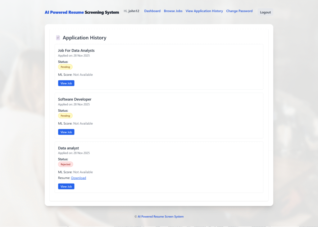 AI-Powered-Resume-Screening-System-ML-App-History