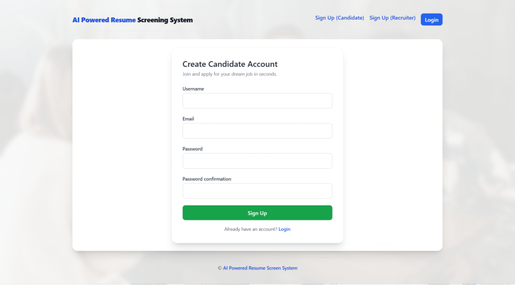 AI-Powered-Resume-Screening-System-ML-User-Reg