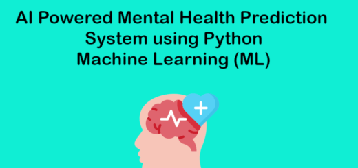 AI Powered Mental Health Prediction System using Python Machine Learning (ML)