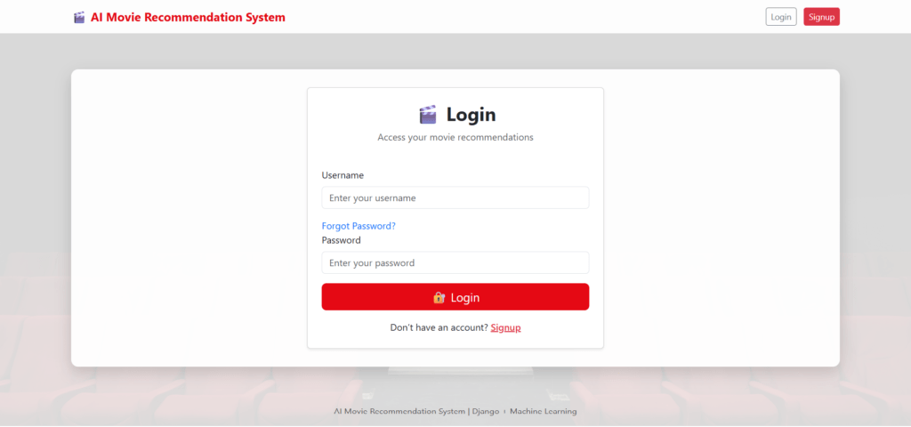 Login-Movie-Recommendation-Python-ML
