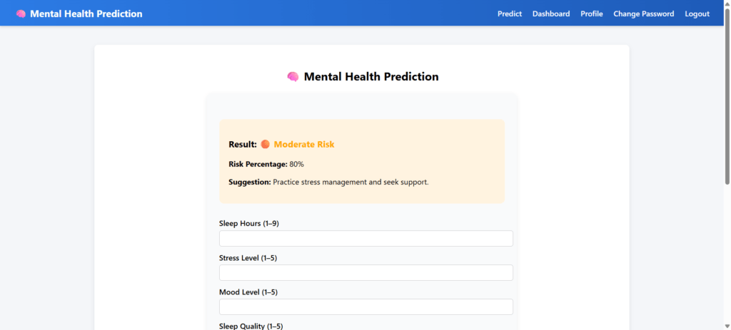 Mental-Health-Prediction-System-ML-Prediction-Form