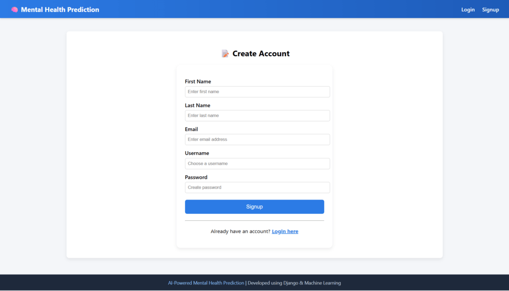 Mental-Health-Prediction-System-ML-Registration