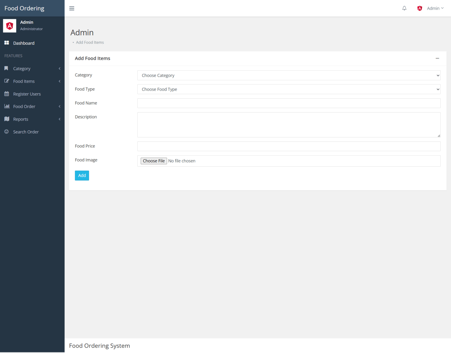 Food Ordering System Project Using Python Django MySQL with Source Code ...