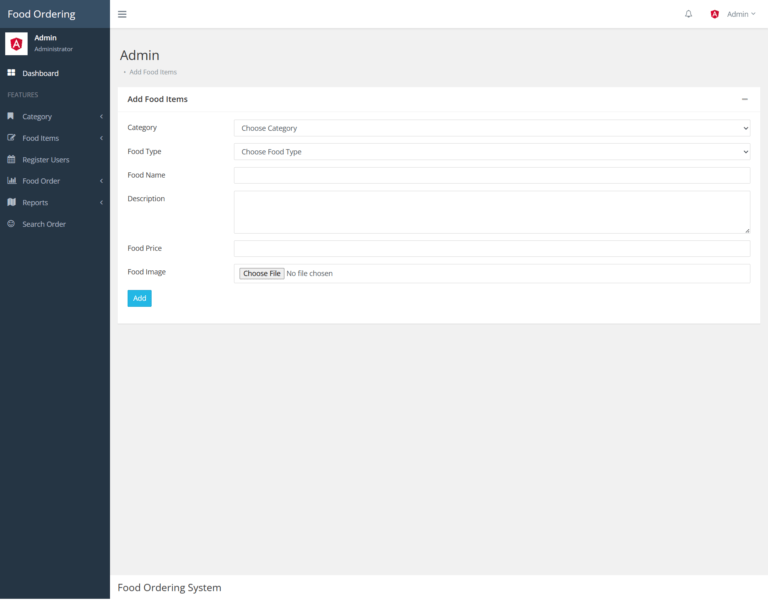 Food Ordering System Project Using Python Django MySQL with Source Code ...
