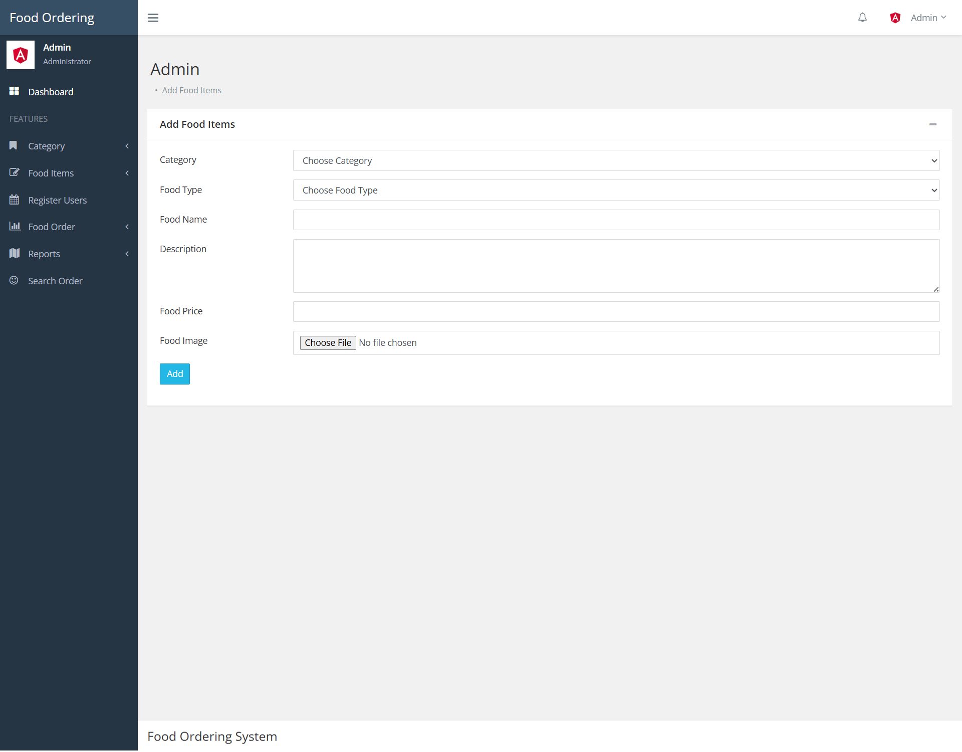 Food Ordering System Project Using Python Django MySQL with Source Code ...