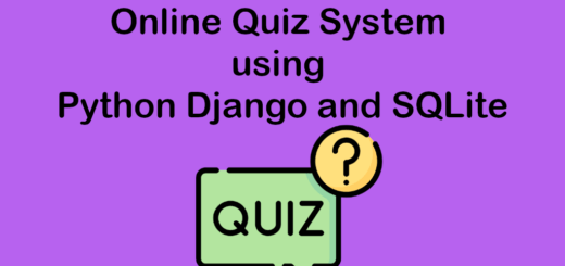 Online Quiz System using Python Django and SQLite-project