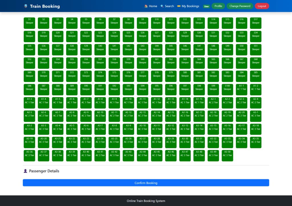 Online-Train-booking-PHP-seat-Selection